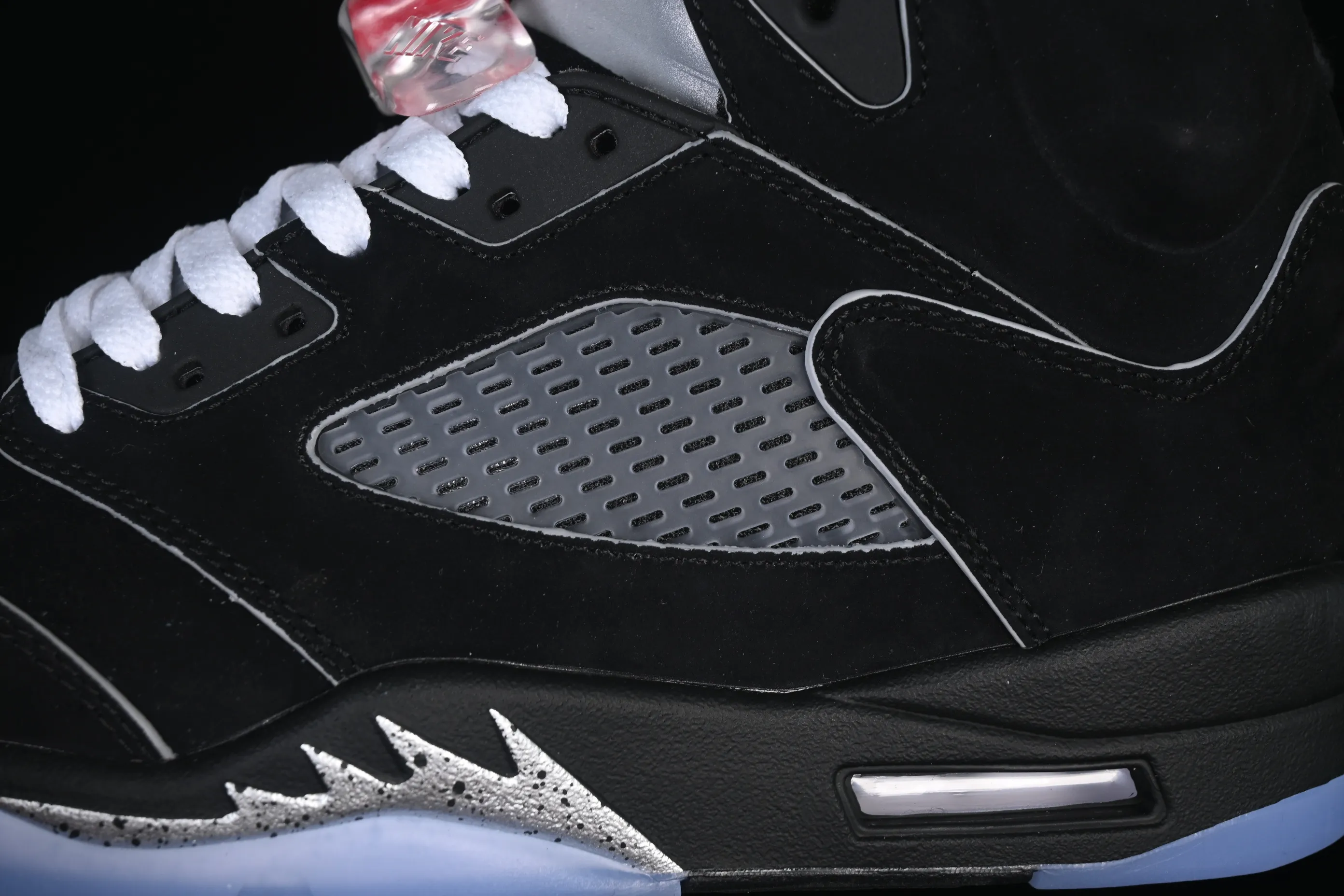 All categories Air Jordan Jordan series basketball shoes Air Jordan 5 TG version Air Jordan 5 Black "Metallic Reimagined" AJ5 Joe 5 black silver first layer basketball shoes HF3975-001